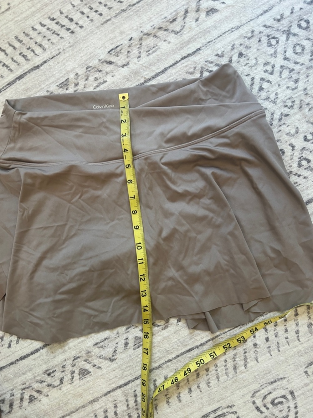 Calvin Klein Taupe Brown Athletic Skort - Picture 3 of 5